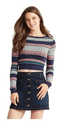 Aeropostale Jersey De Punto Con Estampado Para Mujer