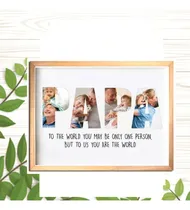 Comprar Cuadro Personalizado Regalo Papá Día Del Padre 20x30 Madera