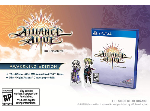 The Alliance Alive Hd Remastered: Awakening Edition Ps4