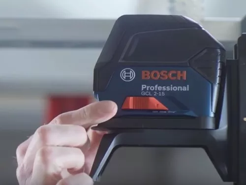 Nivel Láser Bosch GCL 2-15 15m con puntos de plomada y soporte