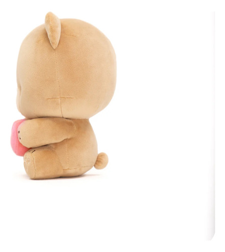 Milk & Mocha Heart Plush Marrón Claro