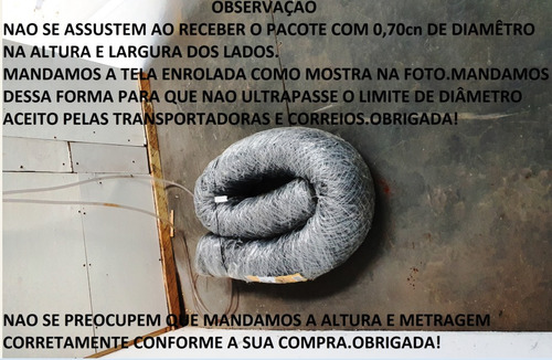 Tela Viveiro Passarinho Fio 22 Ro C/50m X 1,00 Altura Morlan