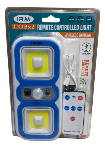 Lámpara Con Control Remoto Led Cocina Closet Cobx2recargable