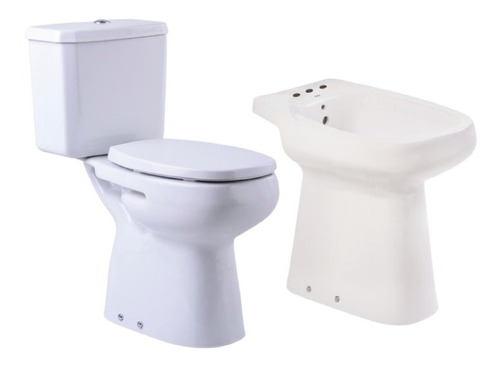 Combo Confort Ino. Largo Deposito Bidet 3a Asiento - Roca