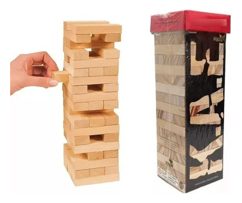 Juego De Mesa Torre De Madera K.a.e. Bisonte