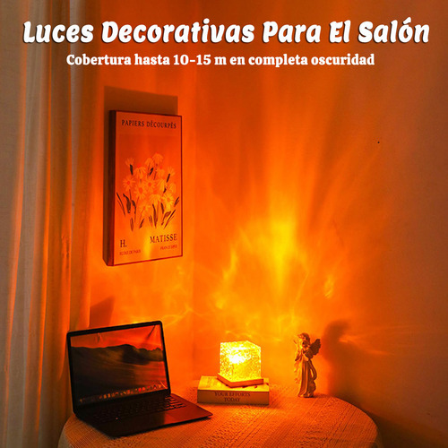 Luz Nocturna Aurora Onda 16 Colores Recargable Dormitorio