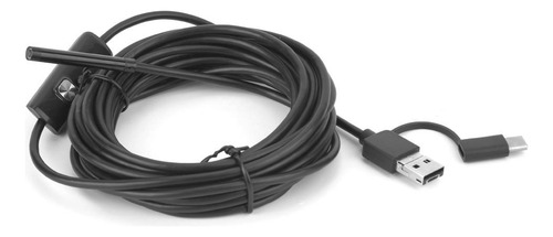 Endoscopio Impermeable Y102 Usb 3 En 1, Lente De 5,5 Mm, 6 L