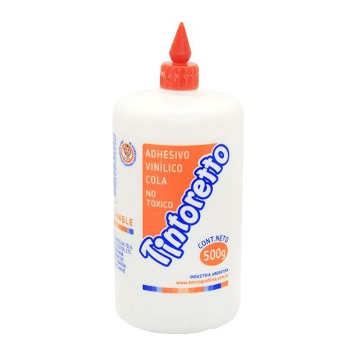 Adhesivo Vinilico Tintoretto 500 Grs Pegamento Cola Bco Blanco