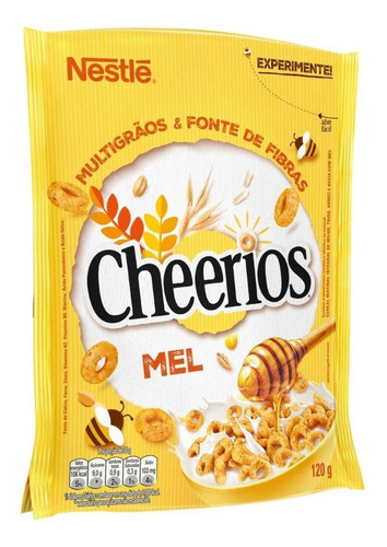 Cereal Matinal Nestlé Cheerios Mel Multigrãos Sachê 120 G