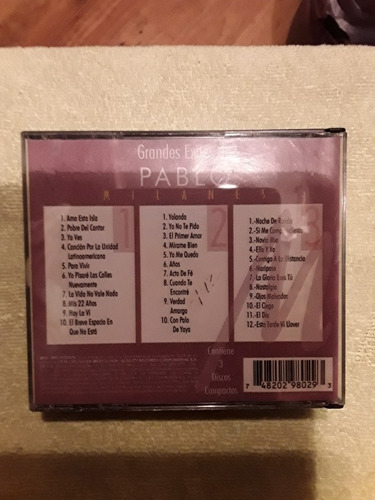 Pablo Milanes Graqndes Exitos Cuidado Album 3 Cds