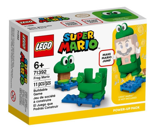 Lego Super Mario Bross Rana 11pcs Pack Potenciador-  71392 Cantidad De Piezas 11