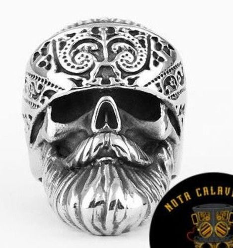 Anillo Biker Bandana Motero Acero 100% Inoxidable 