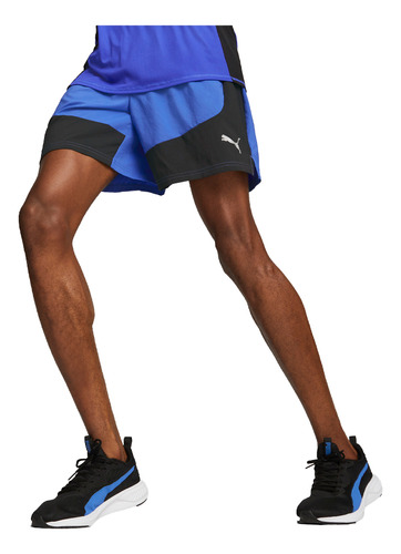 Short Hombre Puma Run Favorite Azul Jj deportes