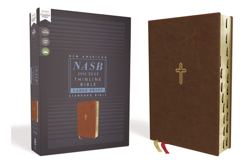 Nasb, Thinline Bible, Large Print, Leathersoft, Brown, Re Ab