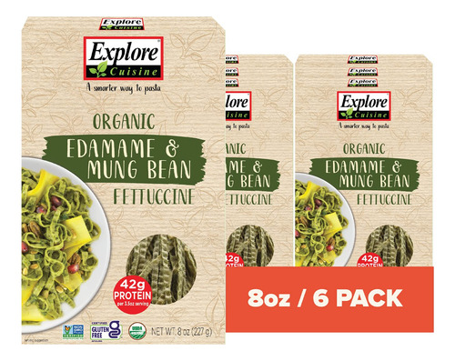 Explore Cuisine Fettuccine Orgánico De Edamame Y Frijol Mung