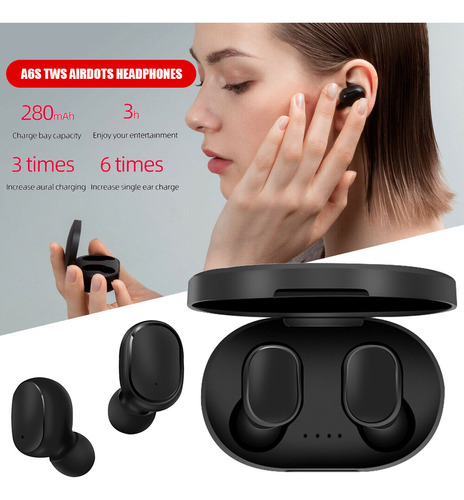 Earbuds Box Headphone Blue Auriculares