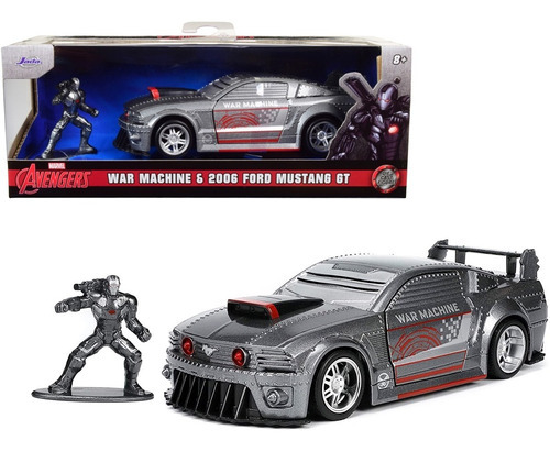 War Machine & 2006 Ford Mustang Gt Jada 1:32 Marvel Avengers