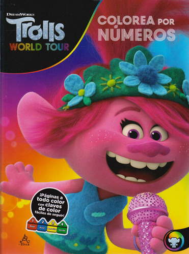 Trolls Wt Colorea por Números, de Varios autores. 9585491595, vol. 1. Editorial Editorial Penguin Random House, tapa blanda, edición 2020 en español, 2020