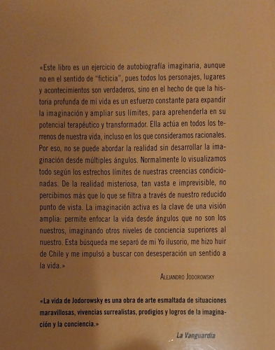 La Danza De La Realidad - Alejandro Jodorowsky (Usado)