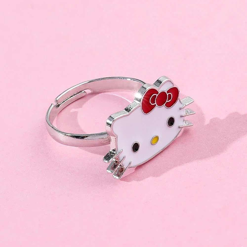 P F Anillo Importado Hello Kitty Ajustable Niñas O