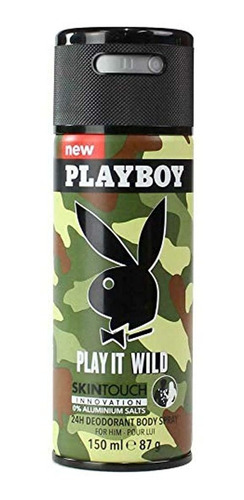 Playboy Play It Wild Por Playboy Skin Touch Body Spray 5 Oz