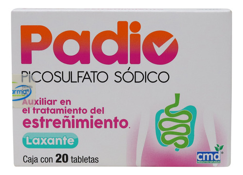 Padio Picosulfato Sódico Laxante C/20 Tabs. Cmd