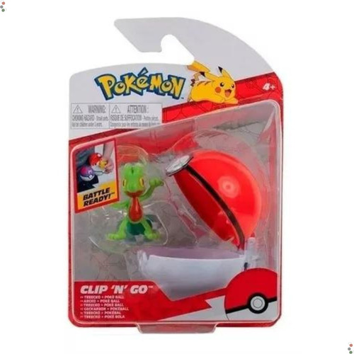 Boneco Pokemon Treecko + Poke Ball Sunny 2606