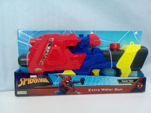 Pistola De Agua Spiderman Extra Water Gun Ditoys 2062