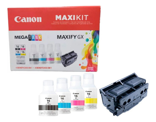 Kit cabezales Canon CH649A tintas GI-16