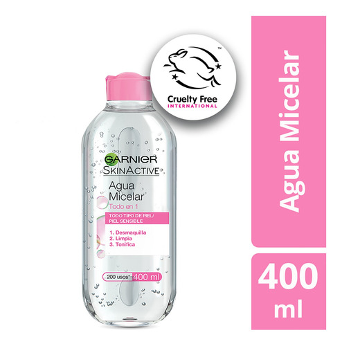 Agua Micelar Original Garnier 400ml - mL a $70