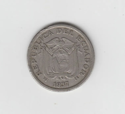 Moneda Ecuador 1 Sucre Año 1937 Bueno