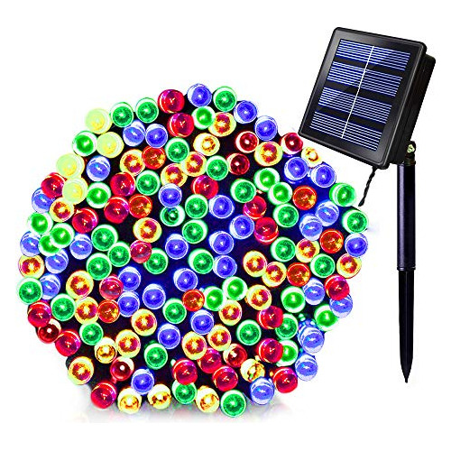 Luces Solares Navideñas, 72 Pies, 200 Led, Luces De Cu...