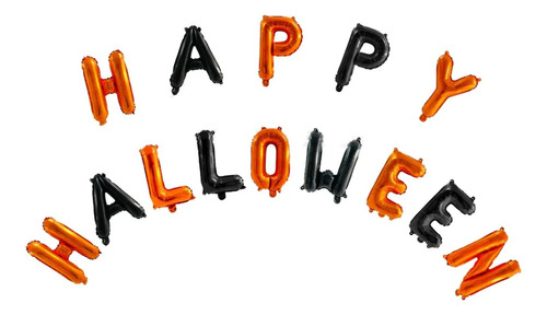 Globos Happy Halloween Decoración 14 Letras Leoween7