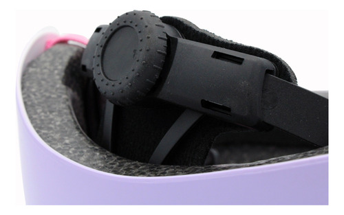 Combo De Protecciones Y Casco Infantiles Ir Rainbow Lila Casco Md Protecciones Md