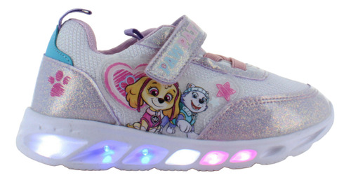 Paw Patrol Tenis Luces Moda Casual Ajuste Confort Niña 87556