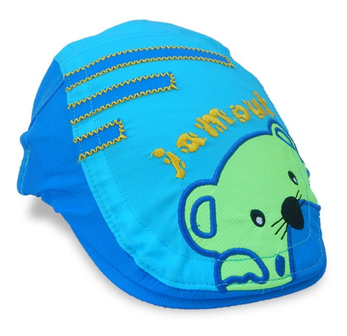 Gorrito Bebe Boina Bordada Diseño Osito Calidad Premium