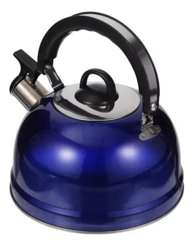 6 Pzs Tetera Silbante Acero Inoxidable 1.5l, Colores Variado