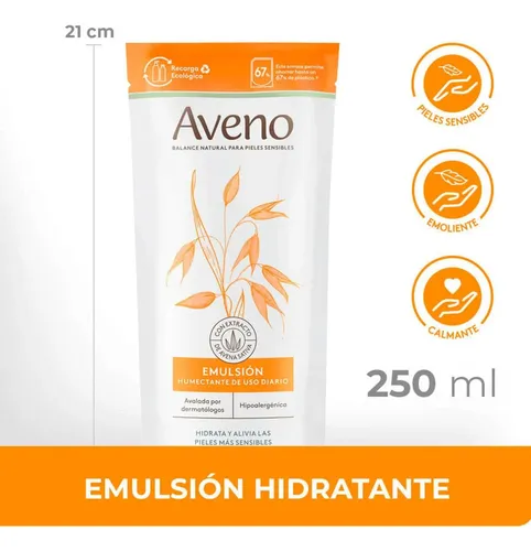 Aveno Emulsión Emoliente Suavizante Piel Sensible Refill