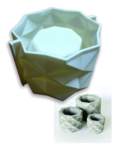 Juego De 4 Moldes (rombo, Hexagonal, Dodecaedro, Cubico)