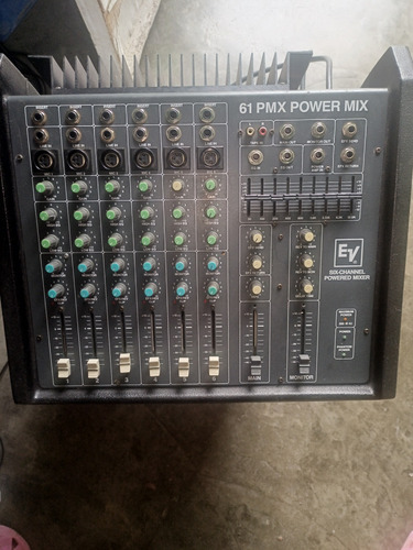 Consola Amplificada Electro Voice 6 Canales 200 Watts 