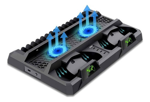 Soporte Vertical Multifuncional Para Ps4 Slim Con Ventilador