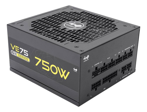 Inwin Ve75, 750 Watts Gaming Pc Fuente De Alimentación De Pc