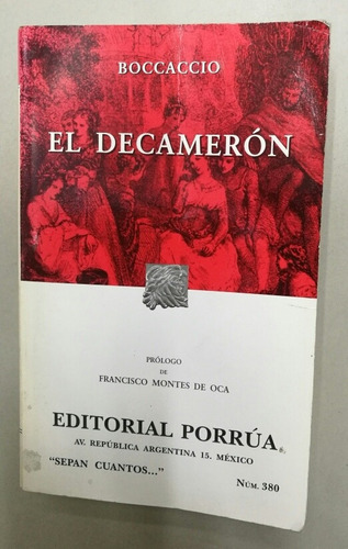 El Decameron Libro Usado Estado 9/10 Pasta Rústica