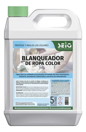 Blanqueador Para Ropa Color Seiq 5 Lts | Envío gratis