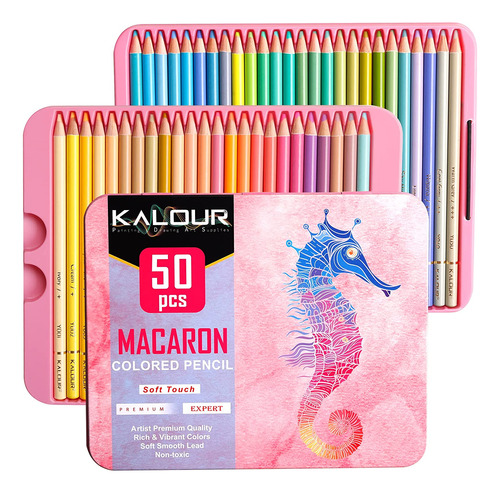 Kit De 50 Lapices De Colores Pastel Para Dibujar