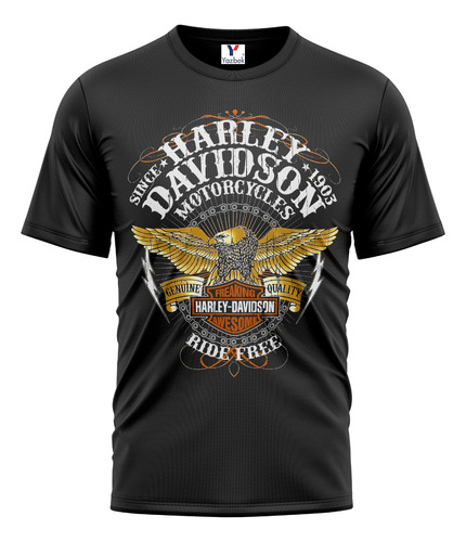 Playera Harley Davidson, 100% Algodón 14