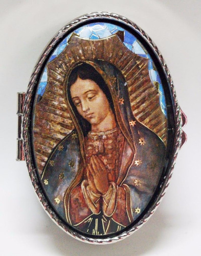 Porta Rosario Caja Virgen De Guadalupe ( Made Italy )