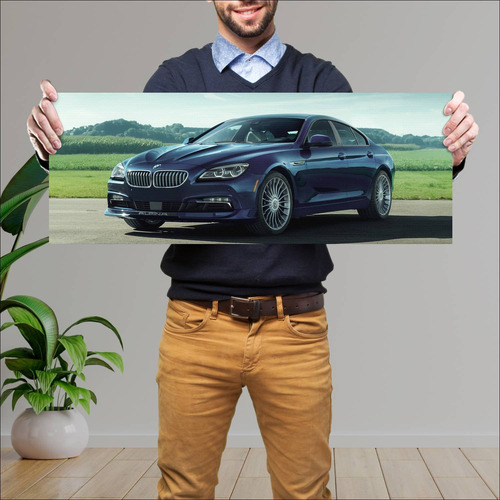 Cuadro 30x80cm Auto 2017 Alpina B6 Gran Coupe Bm 475