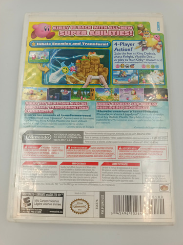 Kirby's Return To Dreamland | Wii Y Wii U (Reacondicionado)