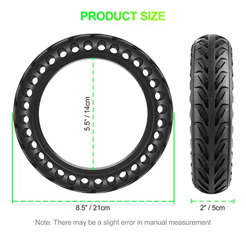 Neumático Sólido Compatible Con Xiaomi M365/gotrax Gxl V2, 8